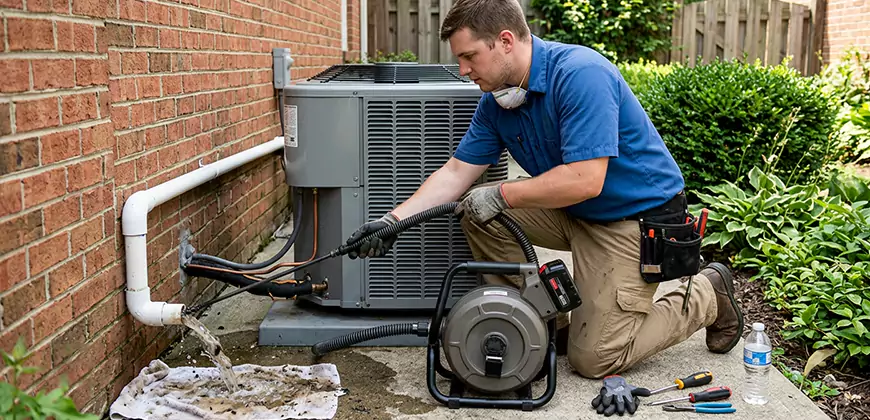 AC Unit Drain Pipe Cleaning in Bonita