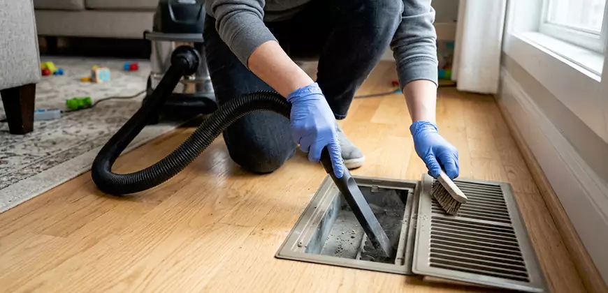Heating Floor Vent Cleaning in Bonita